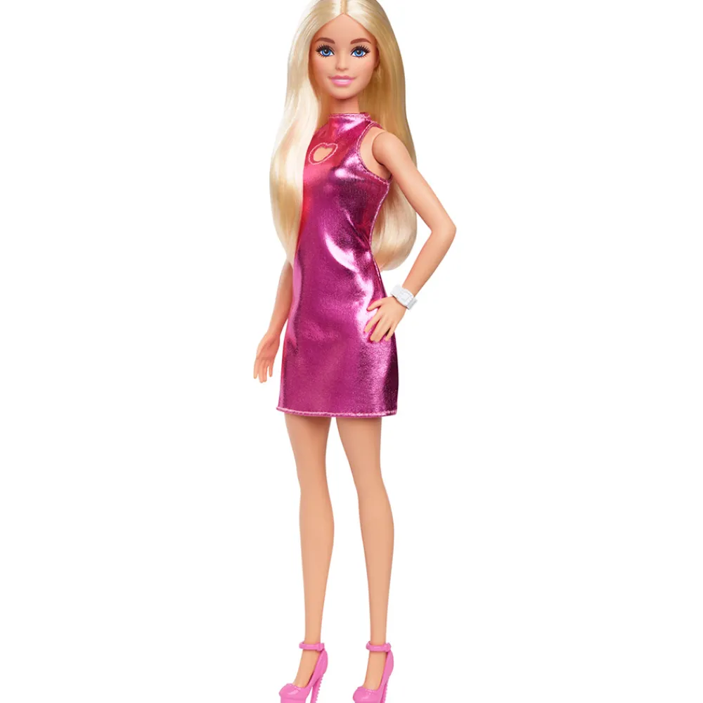 Barbie Smådukker>Fashionista Doll Pink Dress Heart Cutout