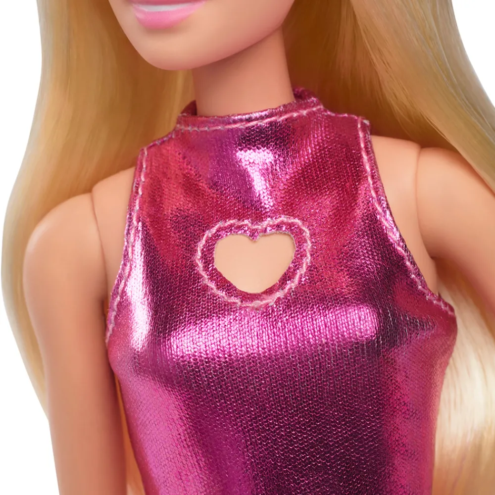 Barbie Smådukker>Fashionista Doll Pink Dress Heart Cutout