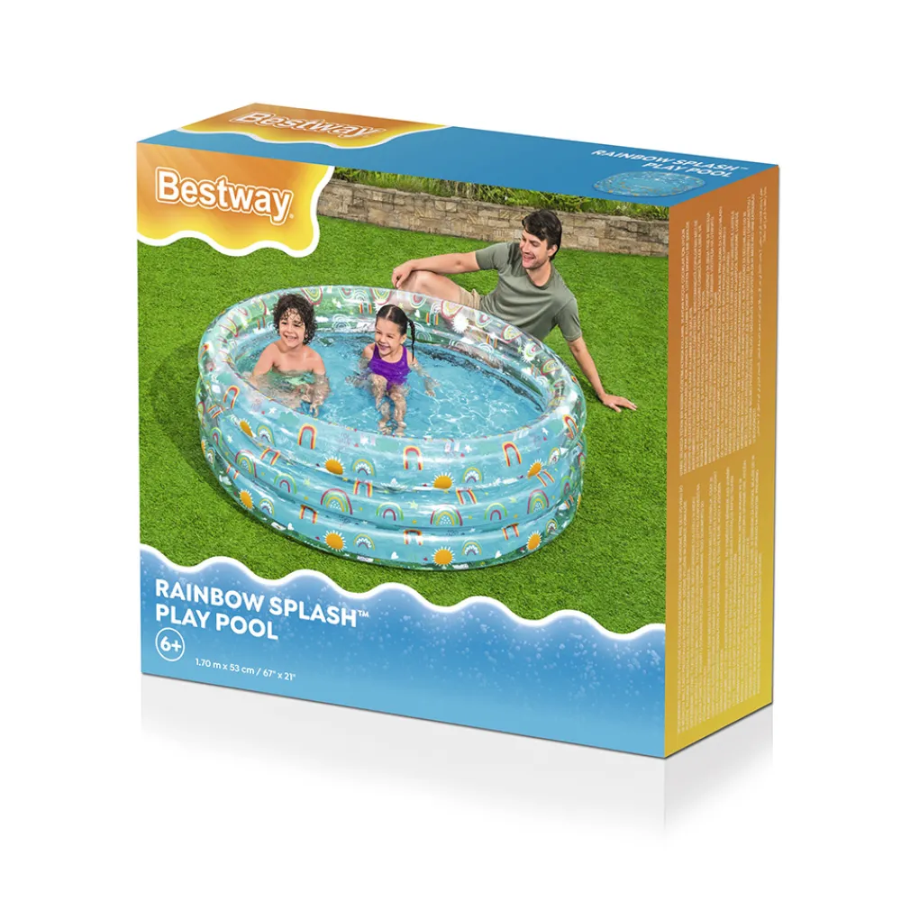 Bestway Vann- Og Badeleker | Sommerlek>- Basseng Rainbow Splash 170x53 cm