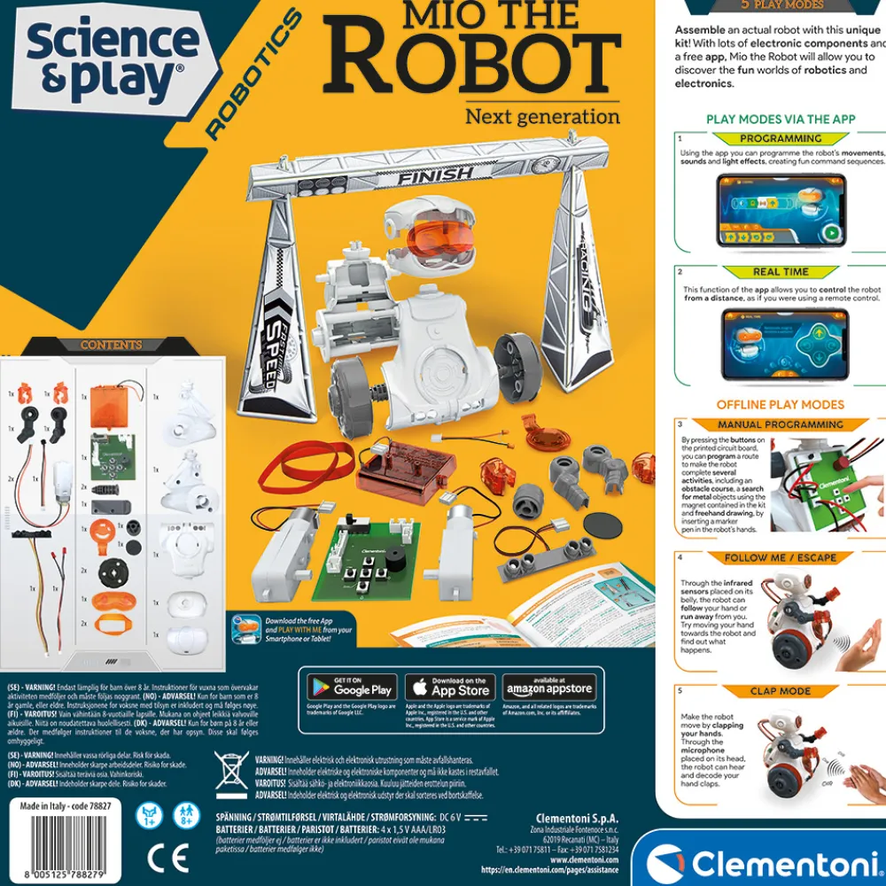 Clementoni Tekniske Leker | Vitenskap Og Byggesett>My Robot Next Generation