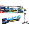Dickie Toys Lastebil, Gravemaskin Og Traktor>Volvo Lastebil m/henger + rakett
