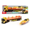 Dickie Toys Lastebil, Gravemaskin Og Traktor>Volvo Lastebil m/henger og båt