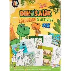 Grafix Bøker | Male- Og Aktivitetsbøker>Farge- og aktivitetsbok Dino