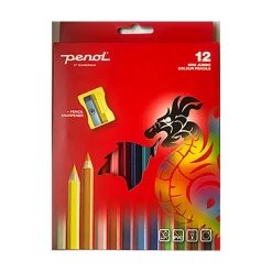 Penol Fargeblyanter Og Maling>Fargeblyanter - 12 jumbo mini