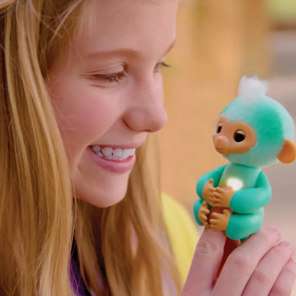 Fingerlings Fidgets Og Småleker | Interaktive Kosedyr>2.0 Basic Monkey Teal - Ava