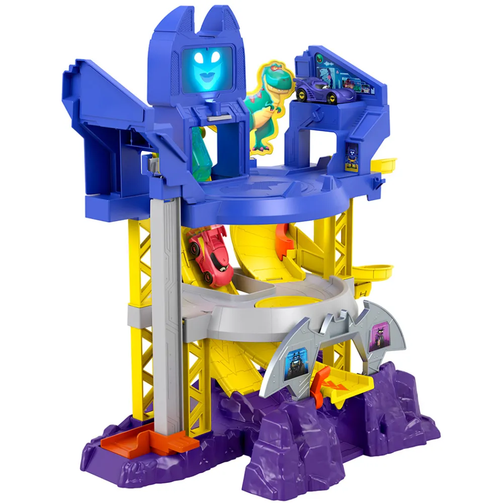 Fisher-Price Radiostyrt Bil Og Baner | Dc>Batwheels Launch & Race Batcave