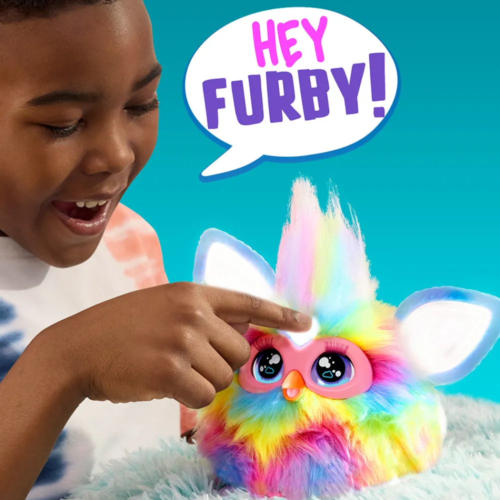 Furby Interaktive Kosedyr>Tie-Dye Rainbow Interact