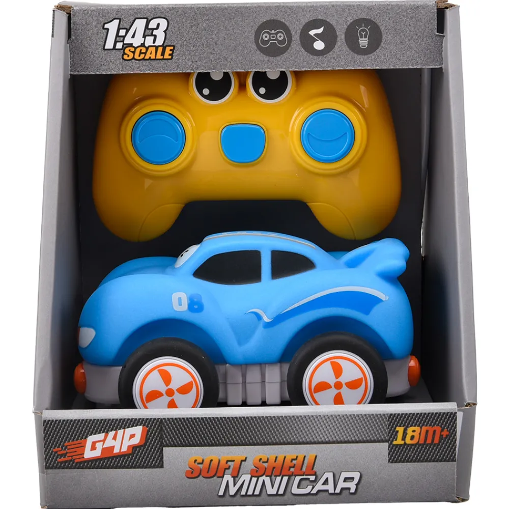 G4P Radiostyrt Bil Og Baner | Første Kjøretøy>1:43 Soft Shell Mini Car Blue