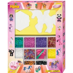 Hama Perler Og Perlesett>Midi kjempe gaveeske rosa 7.200 stk.