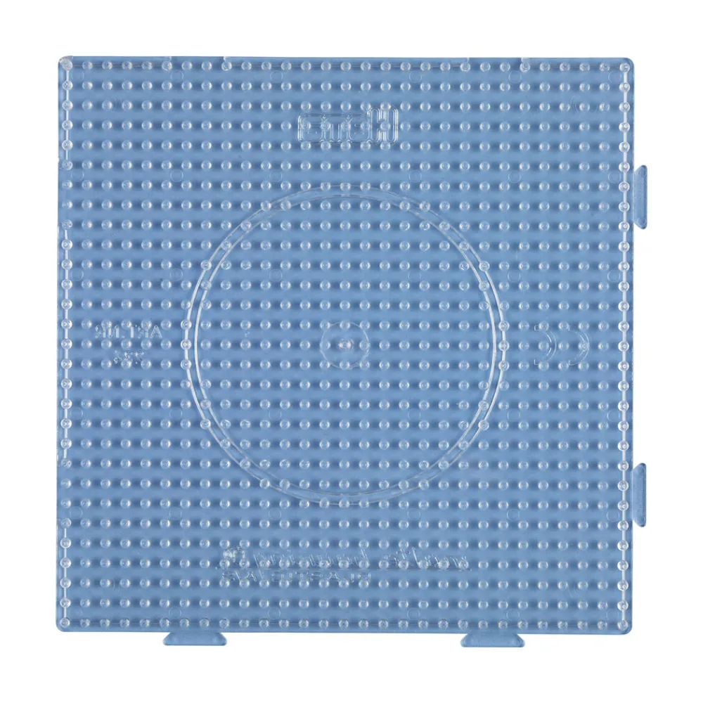 Hama Perler Og Perlesett>Midi perleplate - Stor firkant transparent