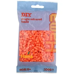 Hama Perler Og Perlesett>Midi perler 1000 stk. Aprikos