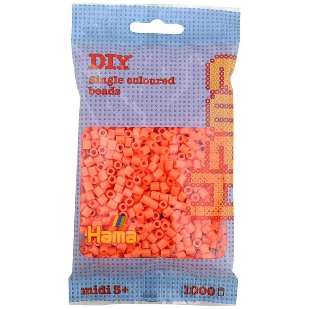 Hama Perler Og Perlesett>Midi perler 1000 stk. Aprikos