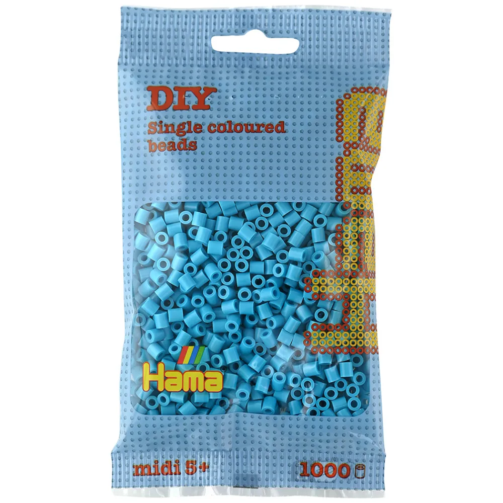 Hama Perler Og Perlesett>Midi perler 1000 stk. Azurblå