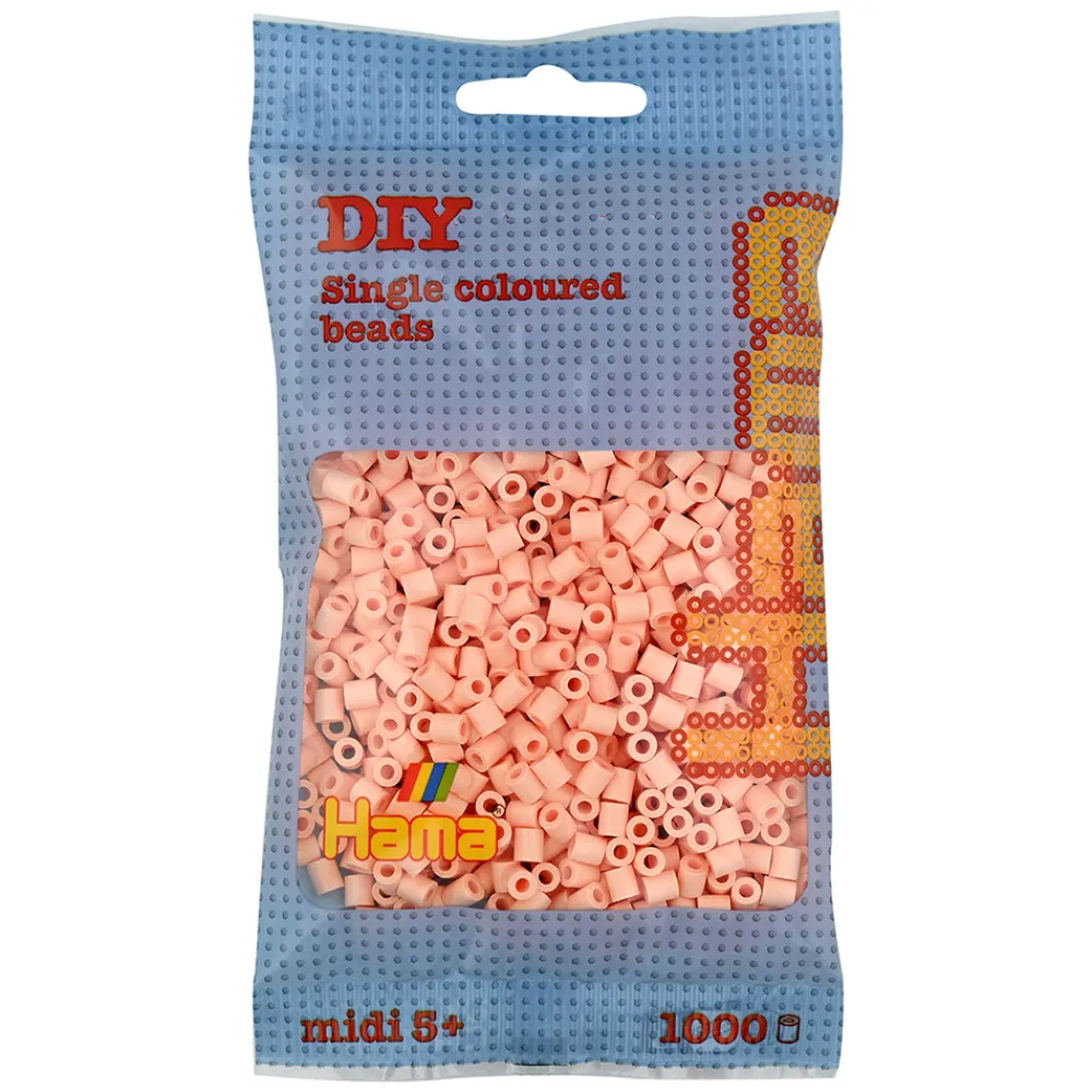Hama Perler Og Perlesett>Midi perler 1000 stk. Lys fersken