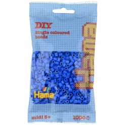 Hama Perler Og Perlesett>Midi perler 1000 stk. Lys blå