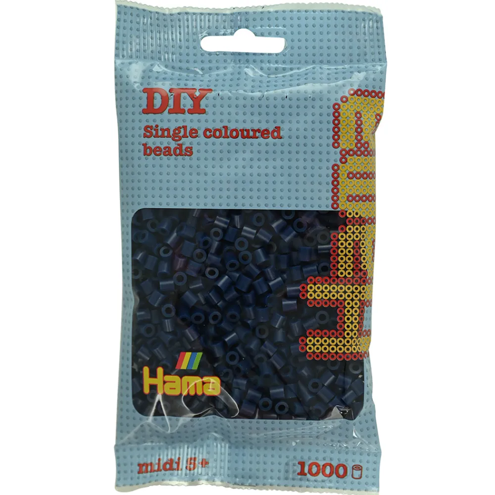 Hama Perler Og Perlesett>Midi perler 1000 stk. Midnatt blå