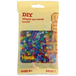 Hama Perler Og Perlesett>Midi perler 1000 stk. Mix 54