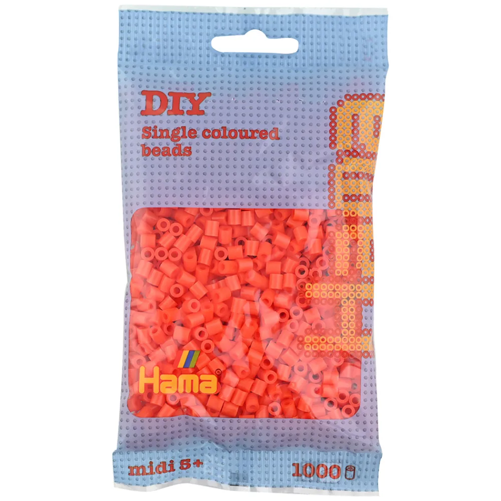 Hama Perler Og Perlesett>Midi perler 1000 stk. Oransje