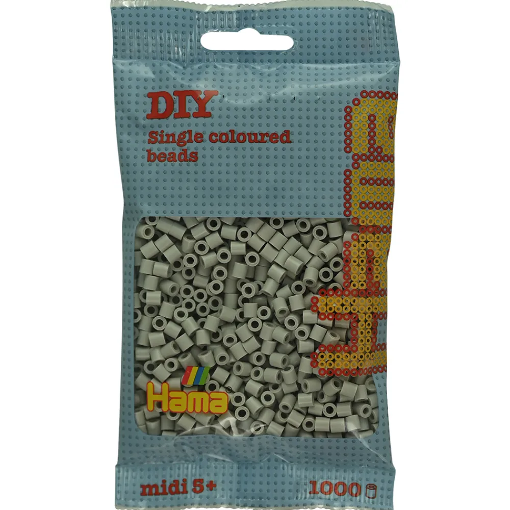 Hama Perler Og Perlesett>Midi perler 1000 stk. Overskyet grå