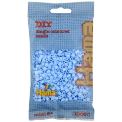 Hama Perler Og Perlesett>Midi perler 1000 stk. Pastell isblå
