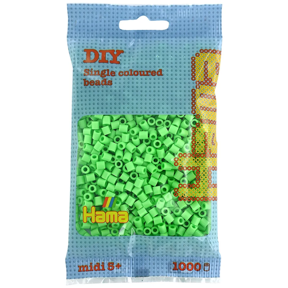 Hama Perler Og Perlesett>Midi perler 1000 stk. Pastell grønn
