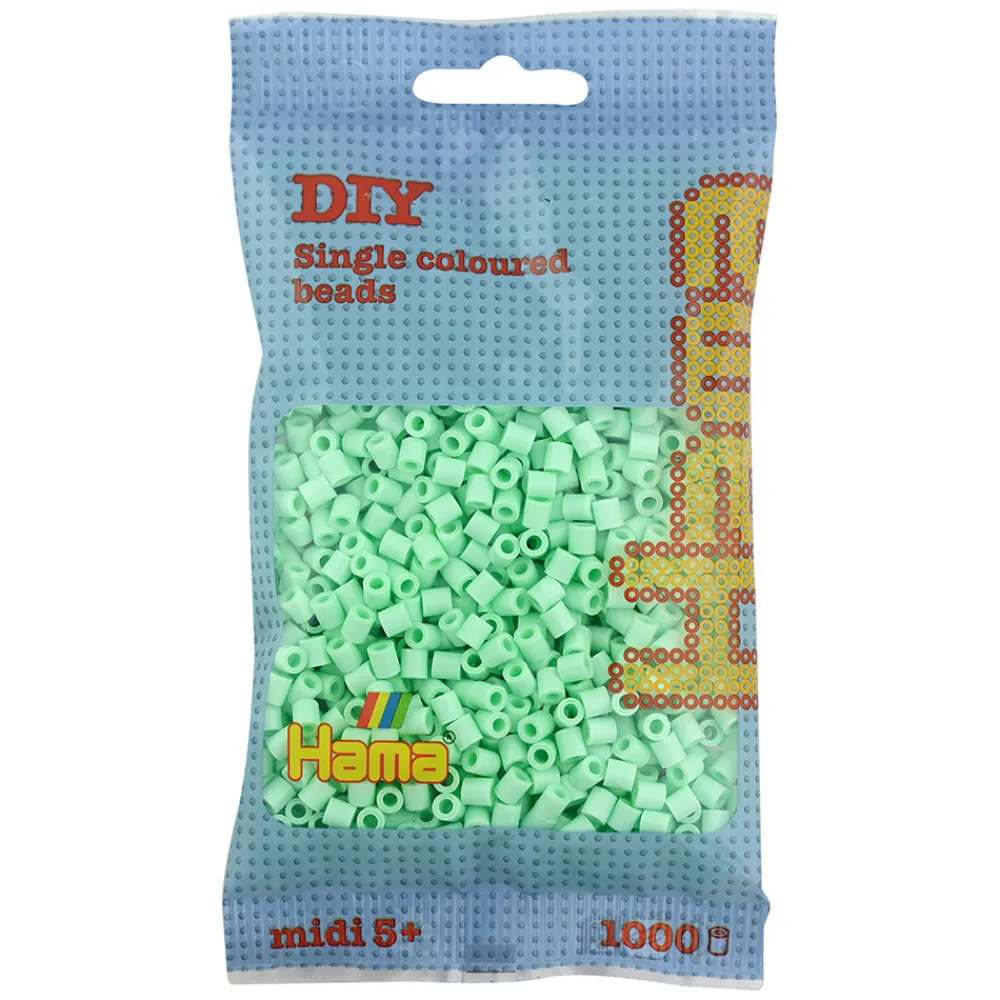Hama Perler Og Perlesett>Midi perler 1000 stk. Pastell mint