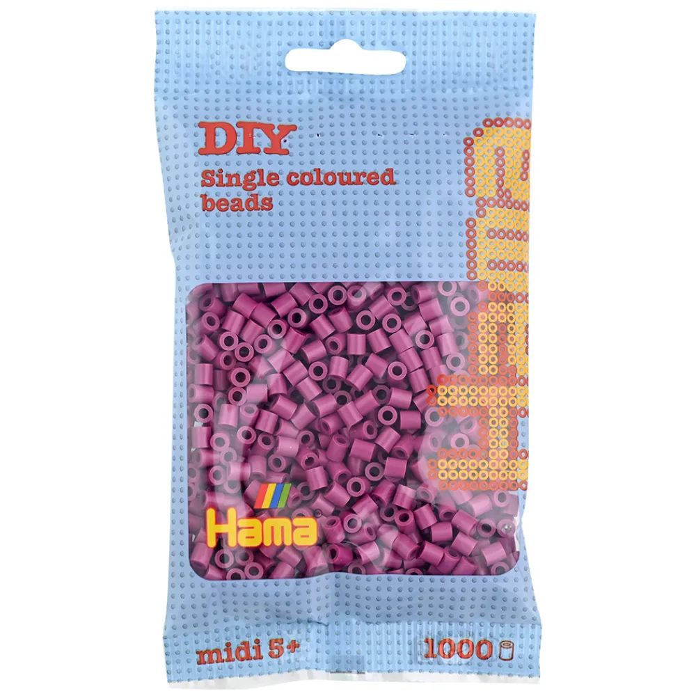 Hama Perler Og Perlesett>Midi perler 1000 stk. Plomme