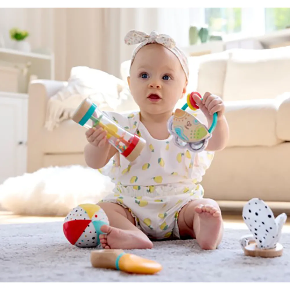 Hape Aktivitetsleker>5 In 1 Baby Sensory Set