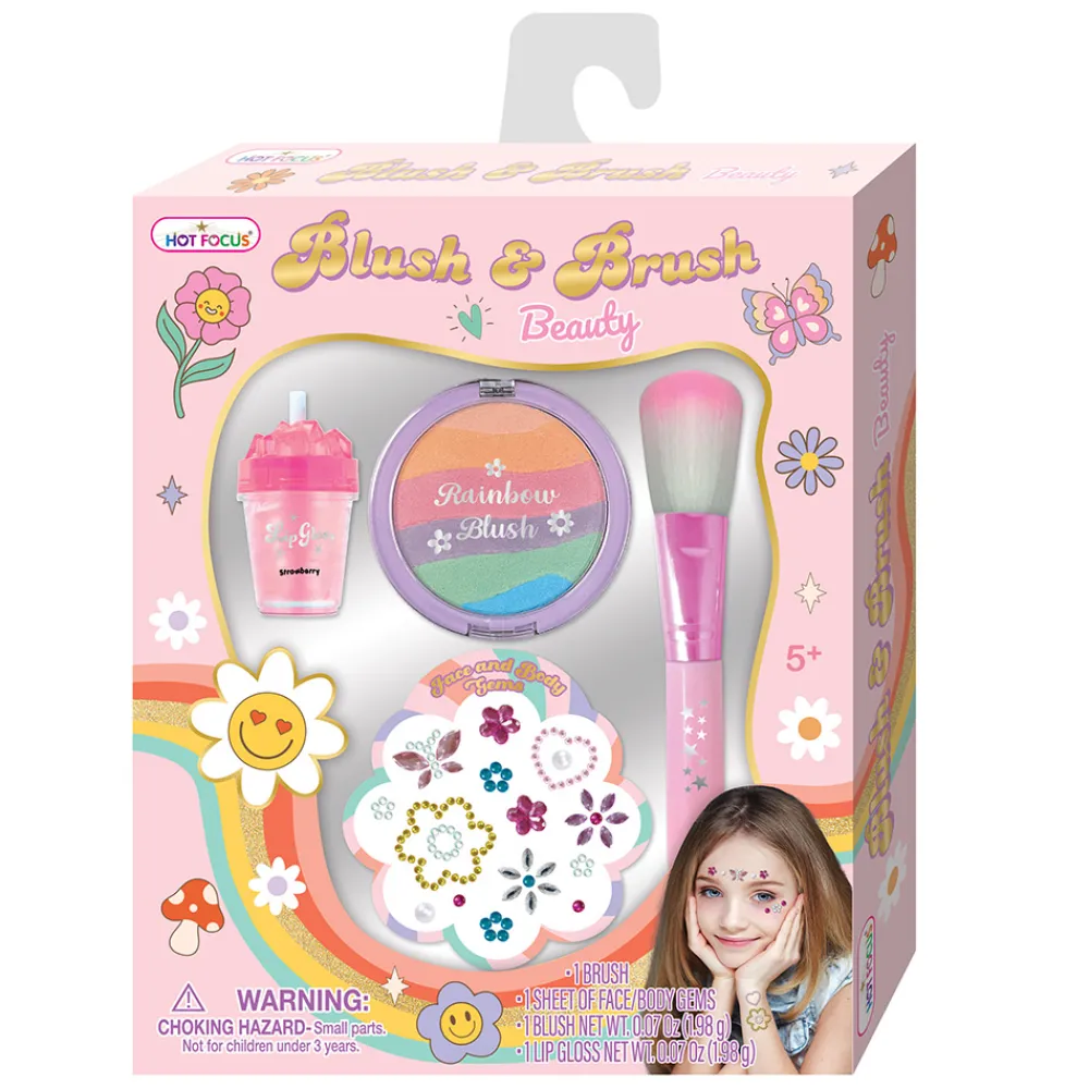 Hot Focus Sminke Og Hår>- Blush & Brush Beauty Sett