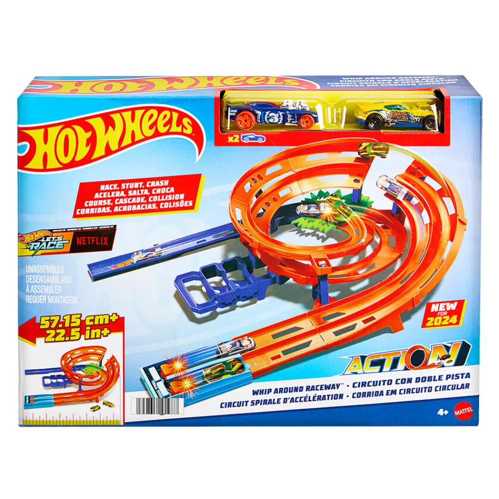 Hot Wheels Radiostyrt Bil Og Baner | Lekebiler>Action Whip Around Raceway