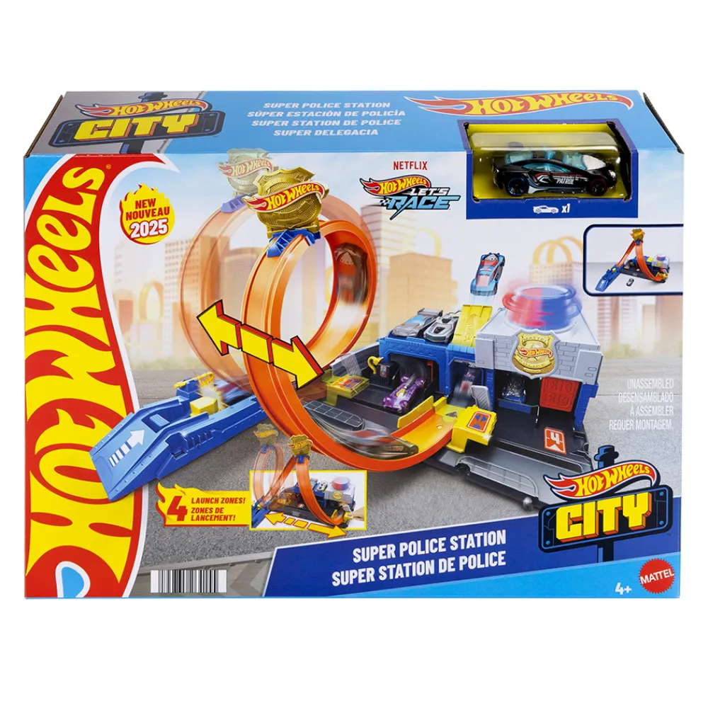 Hot Wheels Radiostyrt Bil Og Baner | Lekebiler>City Super Police Station