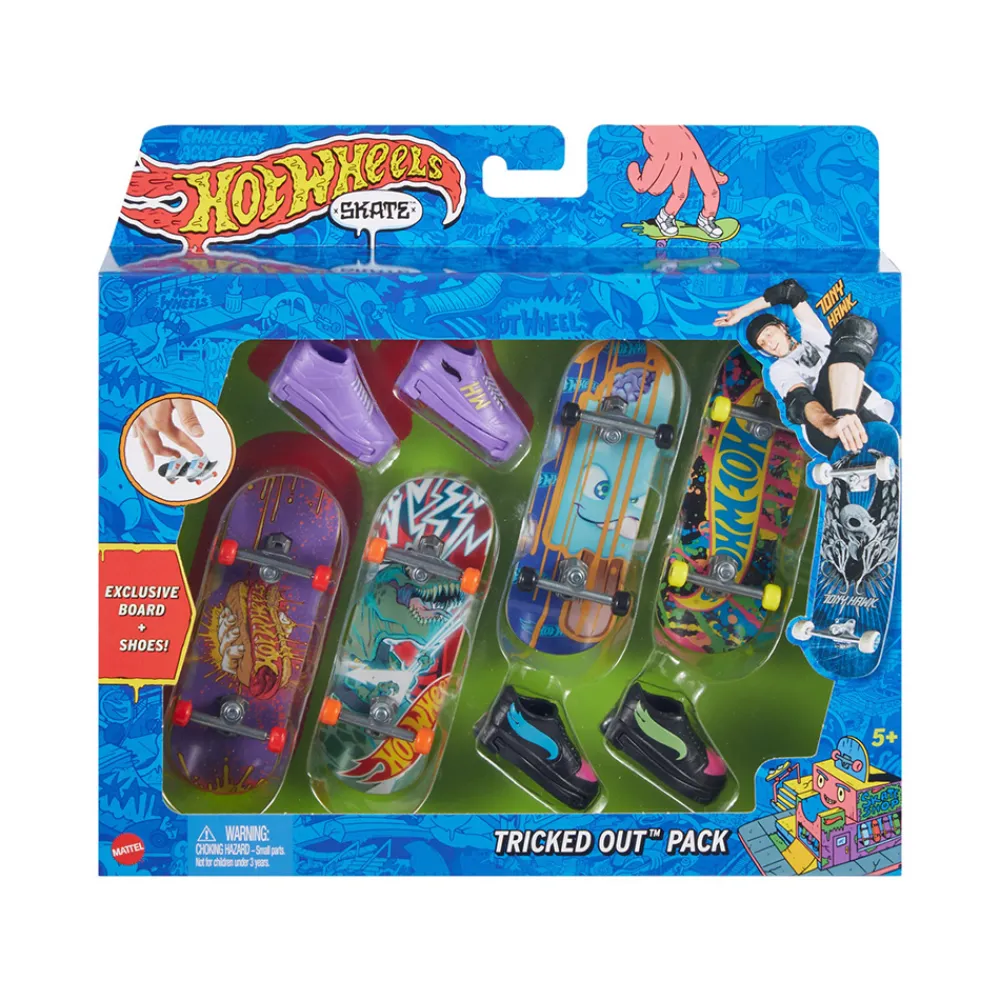 Hot Wheels Fidgets Og Småleker>Skate 4 pk