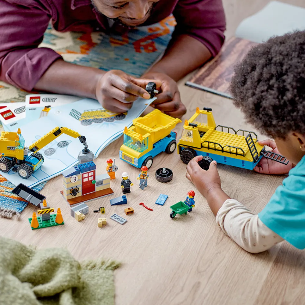 LEGO Lego City>60391 Anleggsmaskiner og kran med rivningskule