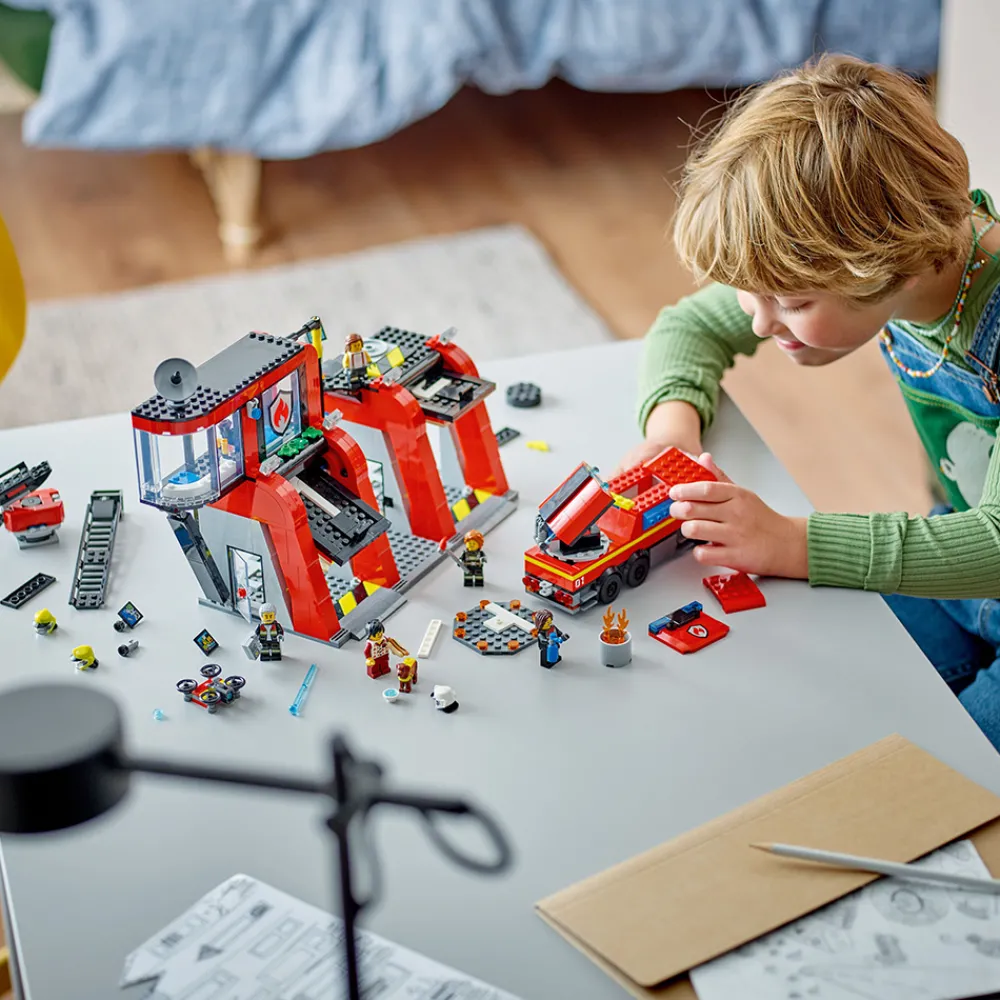 LEGO Utrykningskjøretøy | Lego City>60414 Brannstasjon med brannbil