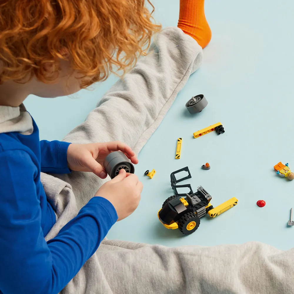 LEGO Lastebil, Gravemaskin Og Traktor | Lego City>60401 Dampveivals