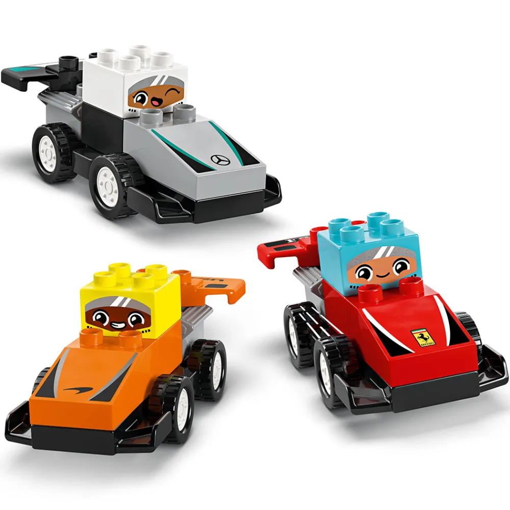 LEGO Lekebiler | Duplo>10445 F1® Team med racerbiler og sjåfører