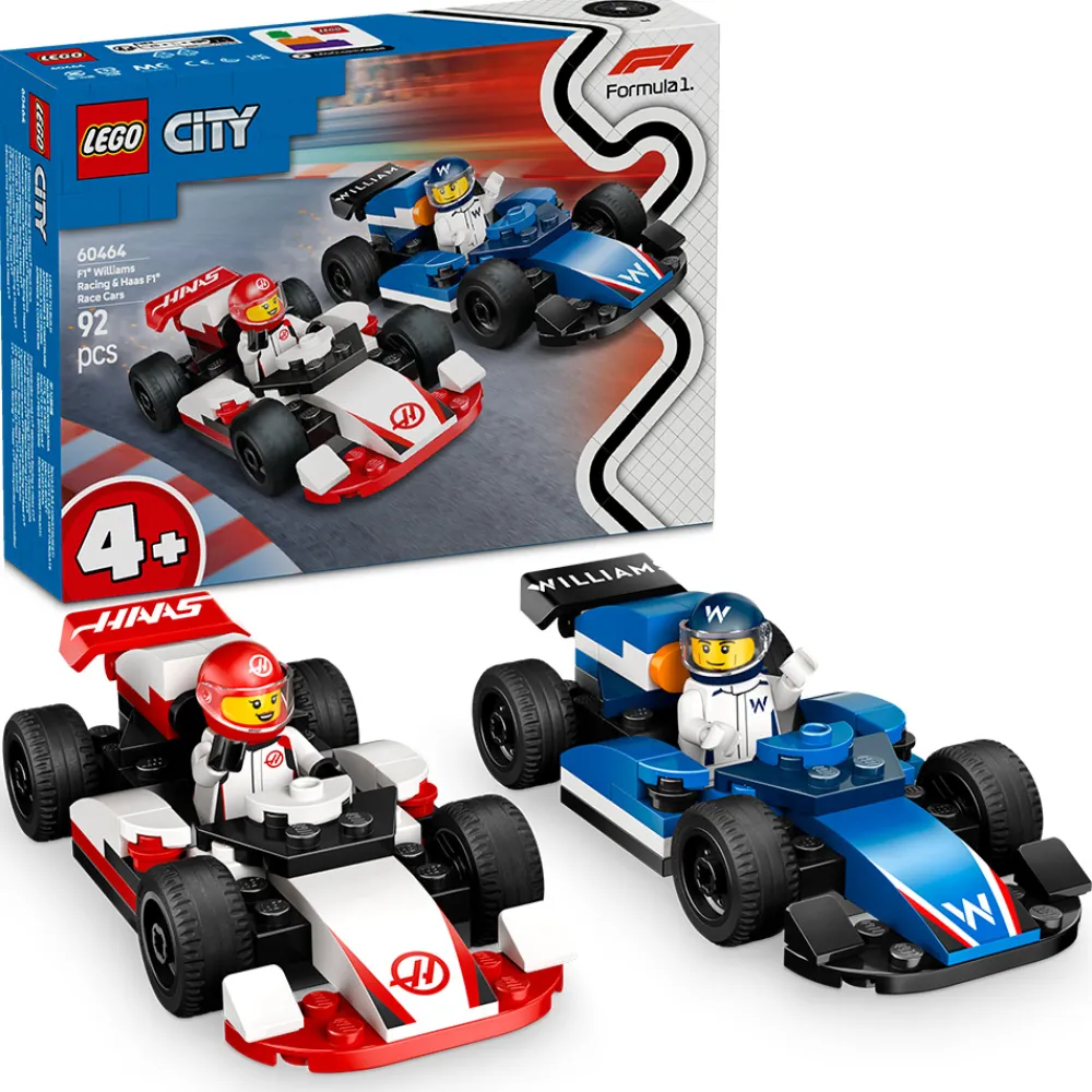 LEGO Lekebiler | Lego City>60464 F1® Williams Racing og Haas F1® racerbiler