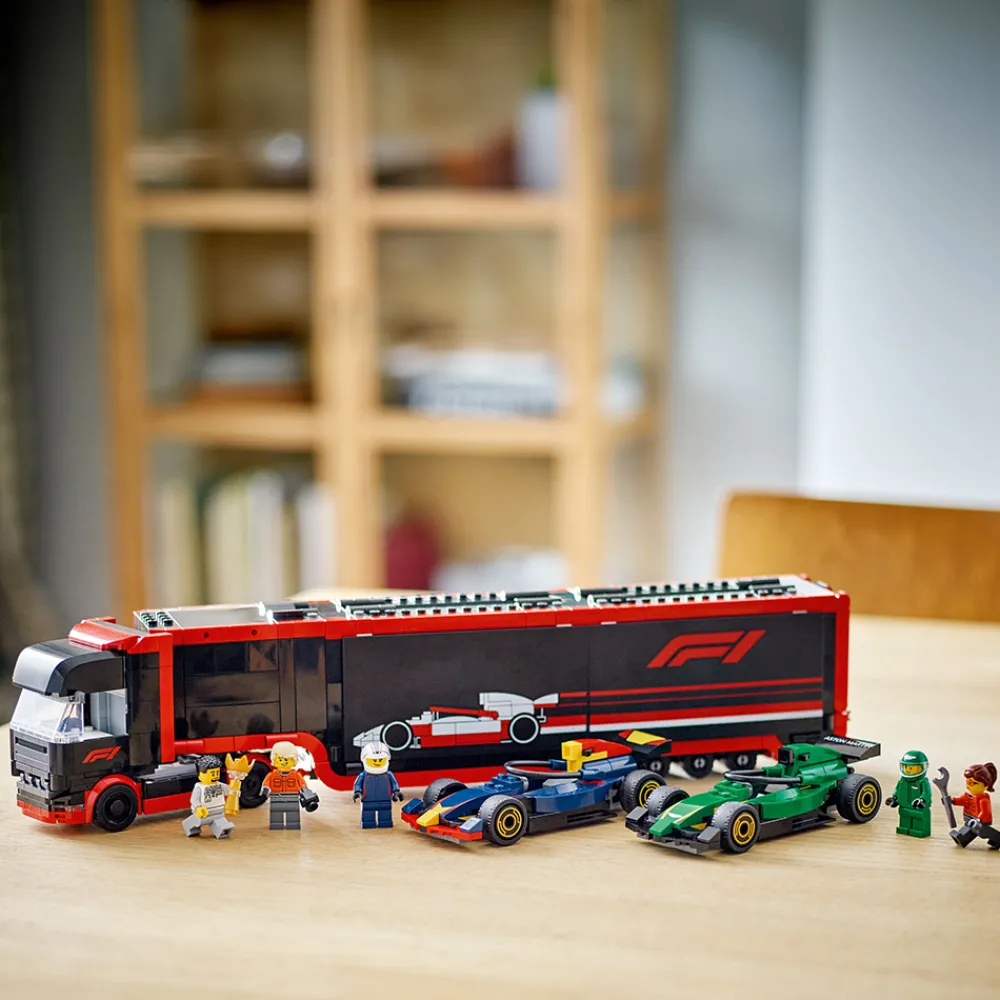 LEGO Lekebiler | Lego City>60445 F1®-trailer med F1® RB20 og AMR24