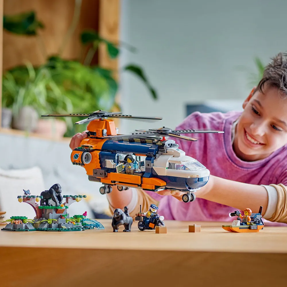 LEGO Lego City>60437 Jungelutforskerens helikopter-baseleir