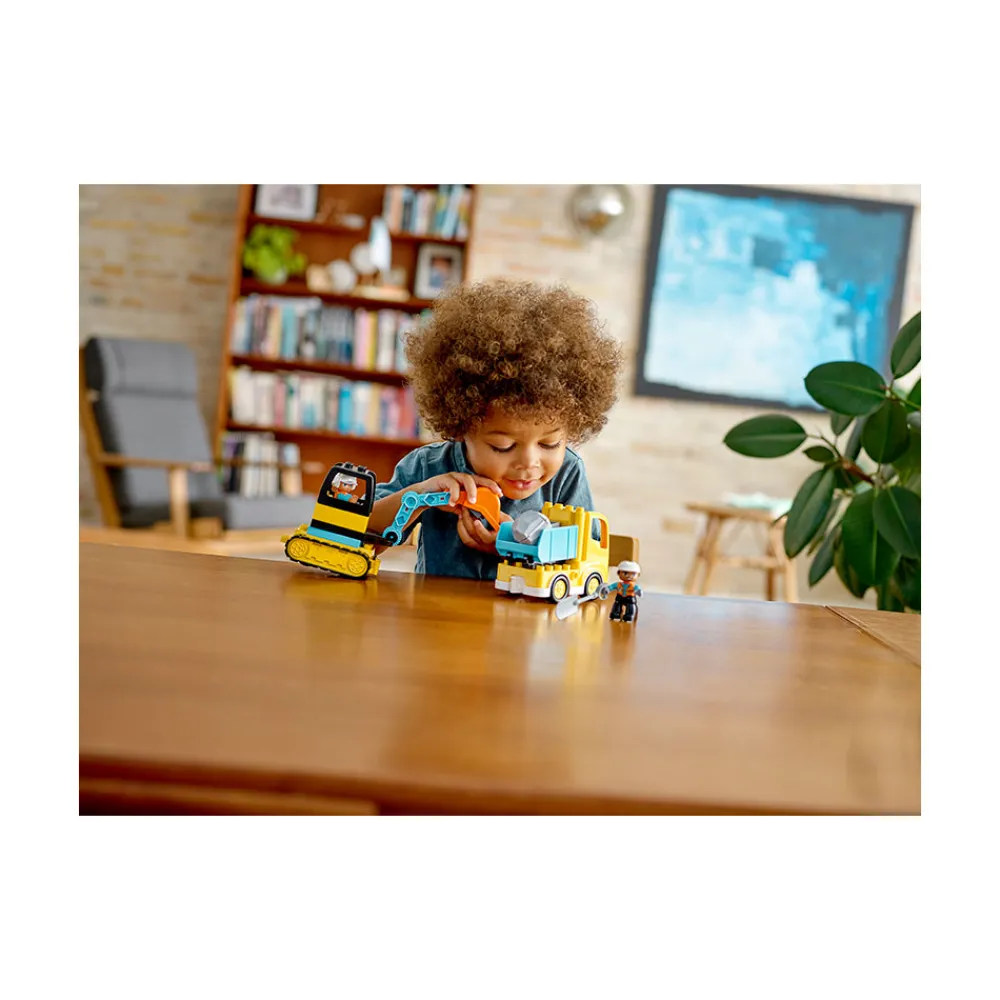 LEGO Lastebil, Gravemaskin Og Traktor | Duplo>10931 Lastebil og beltegravemaskin