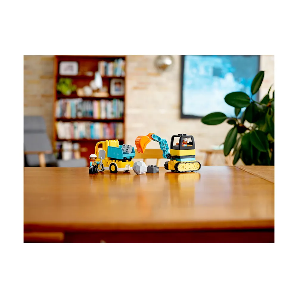 LEGO Lastebil, Gravemaskin Og Traktor | Duplo>10931 Lastebil og beltegravemaskin