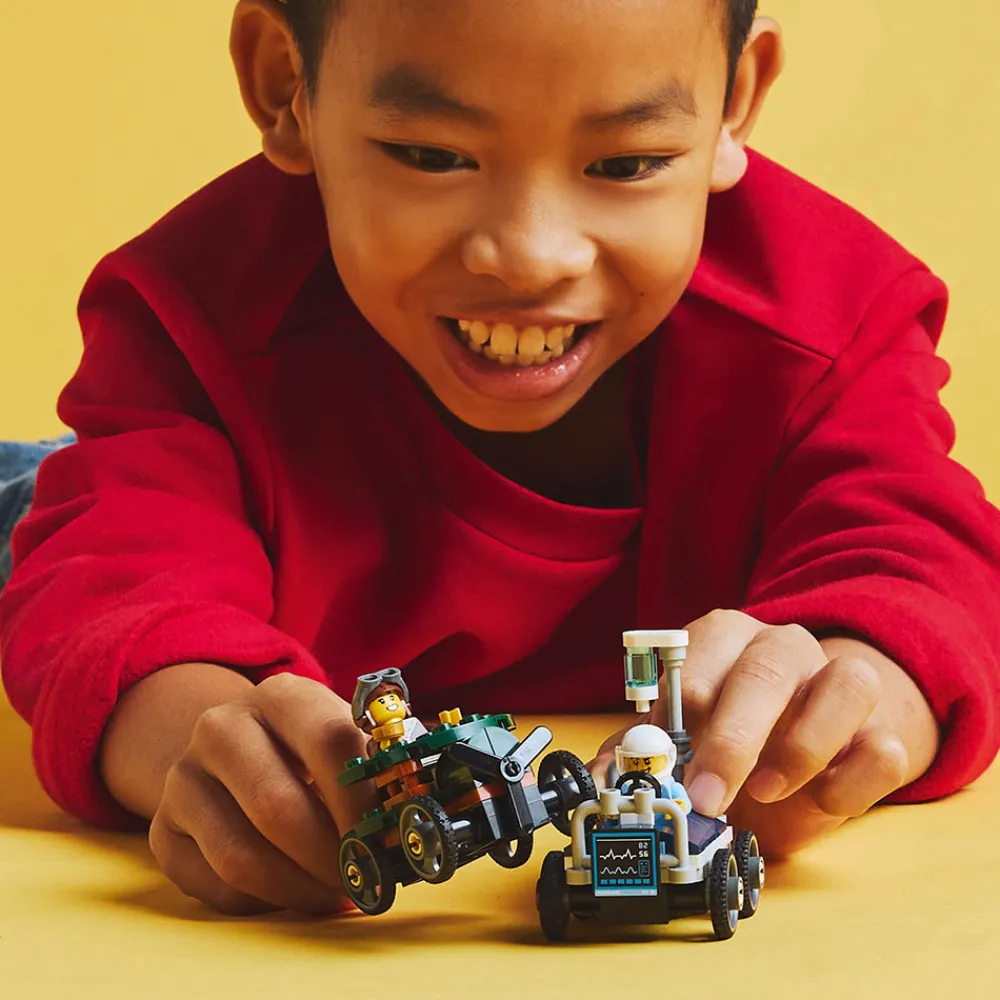 LEGO Lekebiler | Lego City>60459 Racerbilpakke flybil mot sykesengbil