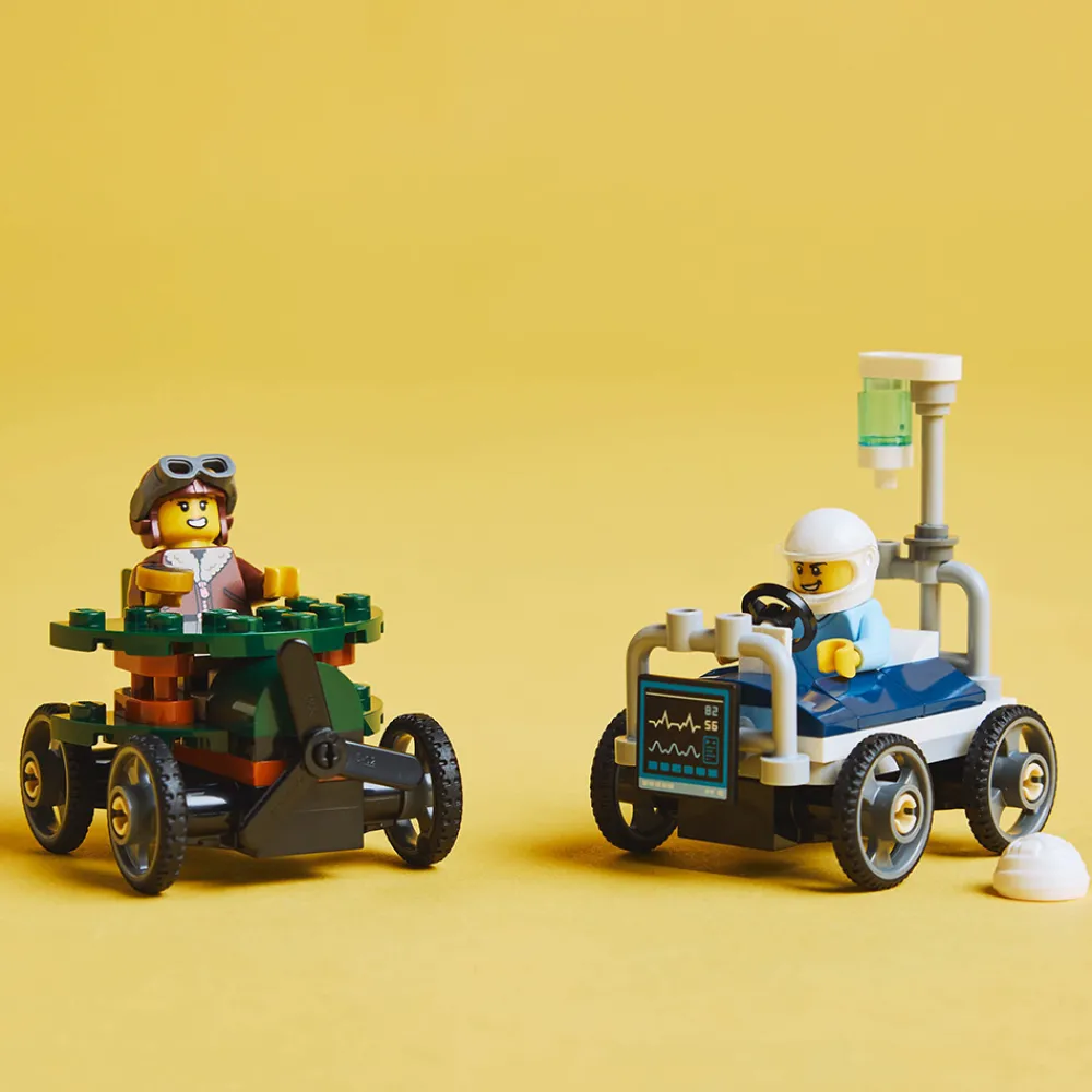 LEGO Lekebiler | Lego City>60459 Racerbilpakke flybil mot sykesengbil