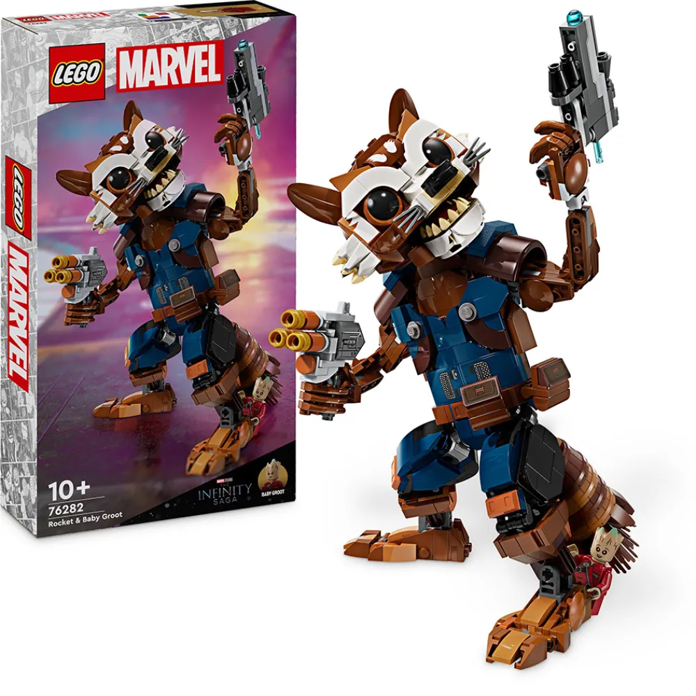 LEGO Lego Super Heroes Marvel | Marvel>76282 Rocket og Groot som liten