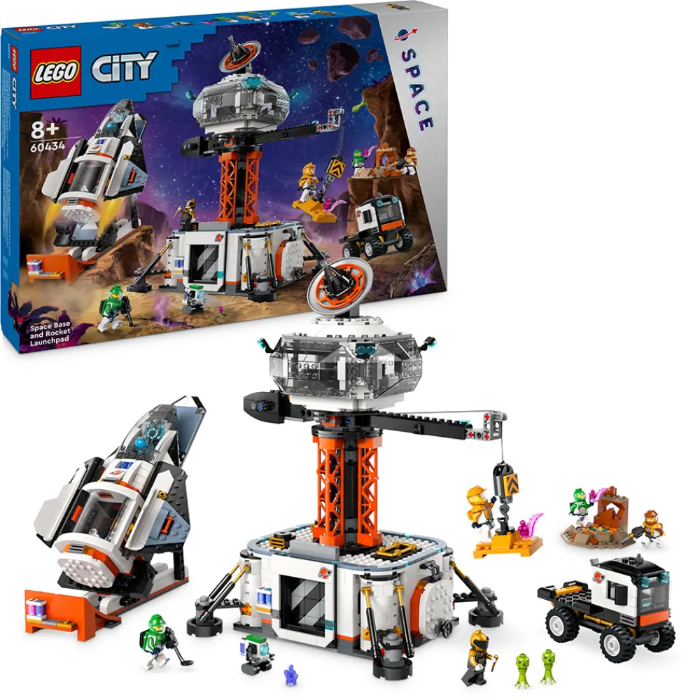 LEGO Lego Space | Lego City>60434 Rombase og utskytningsrampe for rakett