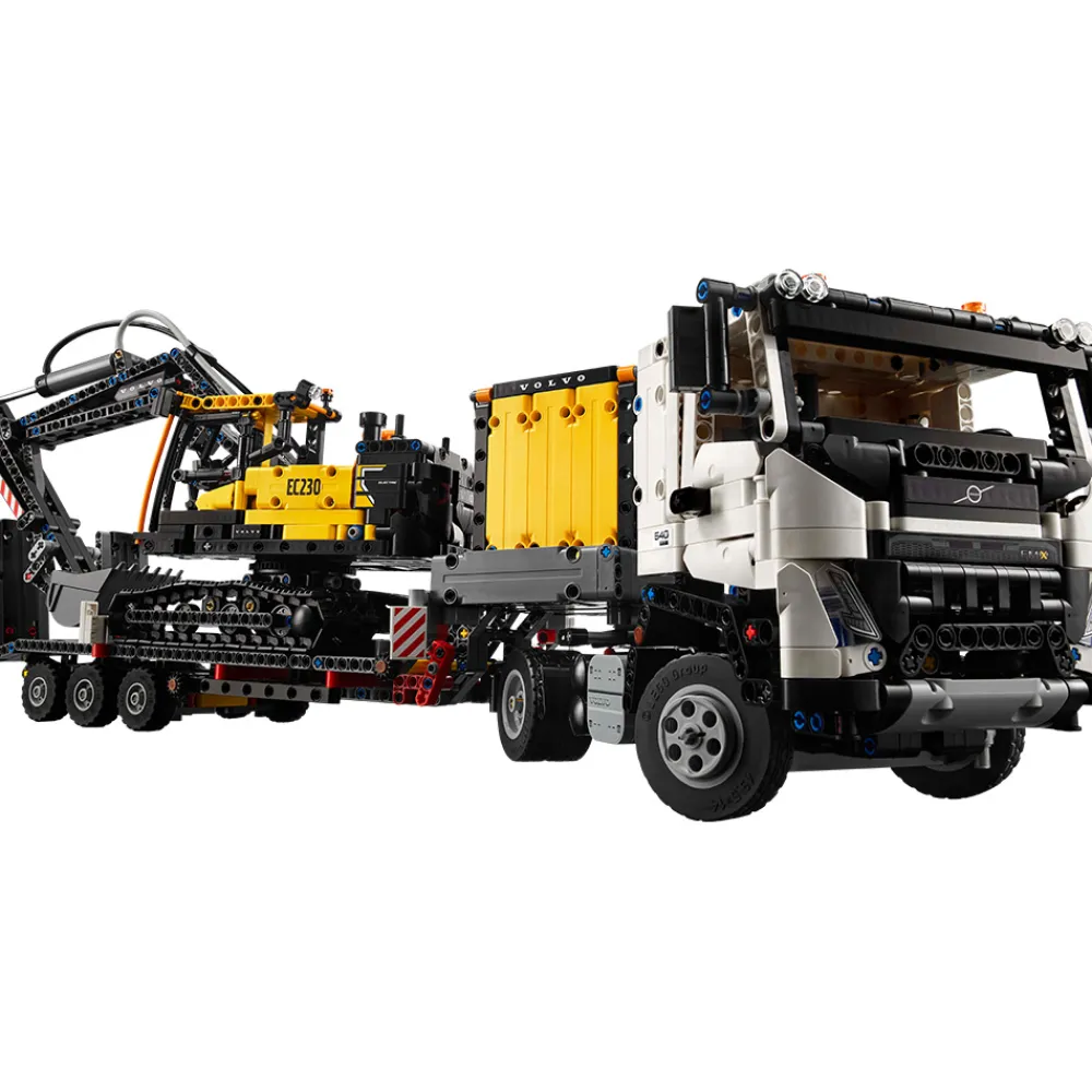 LEGO Lego Technic>42175 Volvo FMX-trailer og EC230 el-gravemaskin
