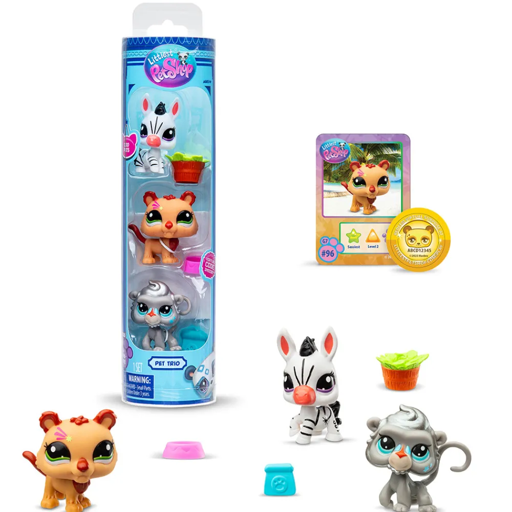 Littlest Pet Shop Fidgets Og Småleker> - LPS Pet Trio in tube