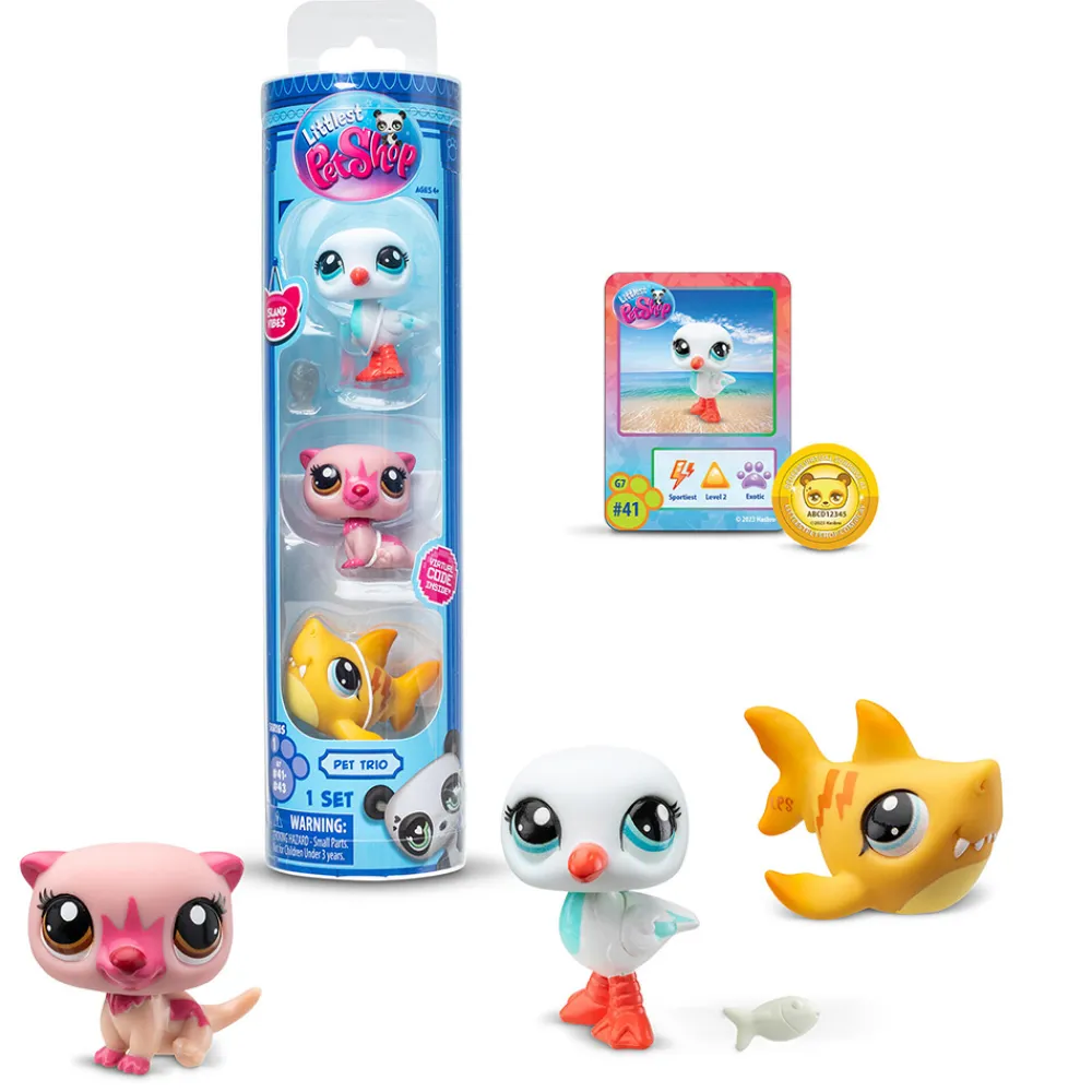 Littlest Pet Shop Fidgets Og Småleker> - LPS Pet Trio in tube