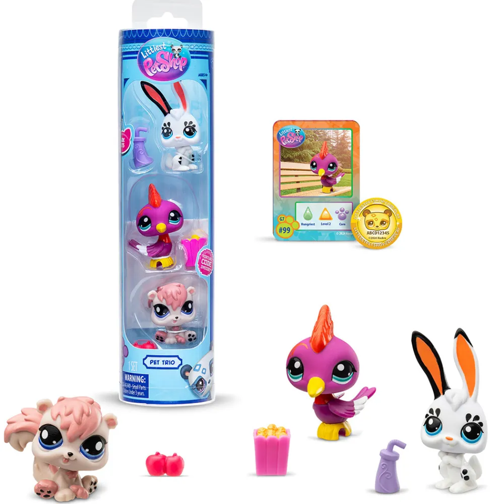 Littlest Pet Shop Fidgets Og Småleker> - LPS Pet Trio in tube