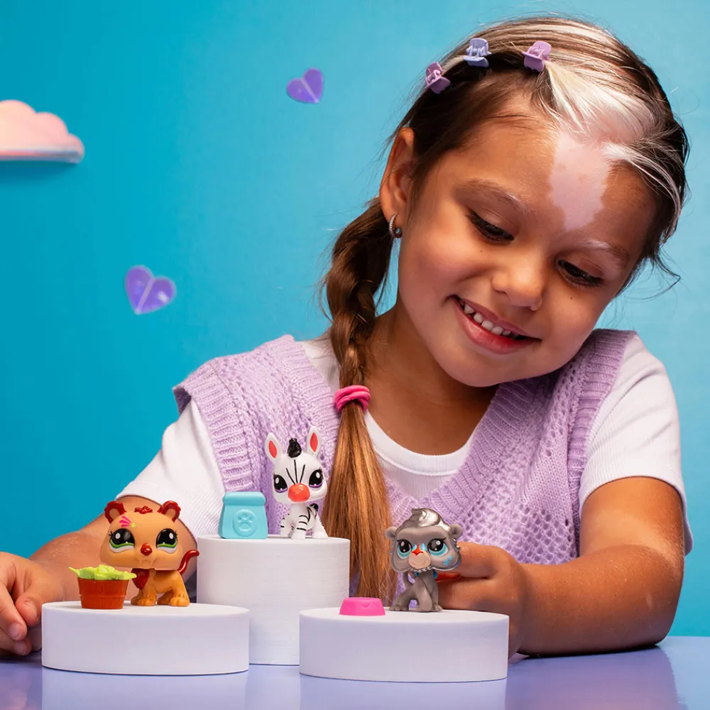 Littlest Pet Shop Fidgets Og Småleker> - LPS Pet Trio in tube